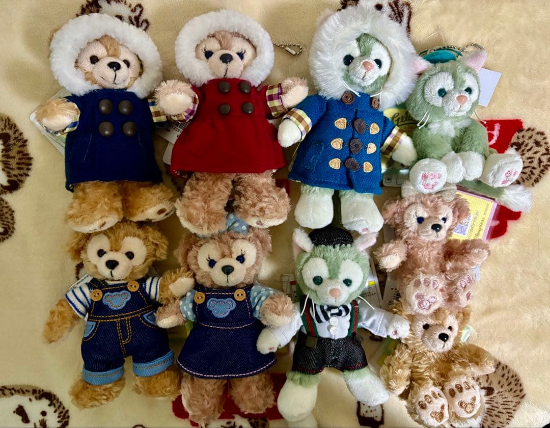 約50個！ダッフィー シェリーメイ ジェラトーニ ぬいぐるみバッジ ストラップ