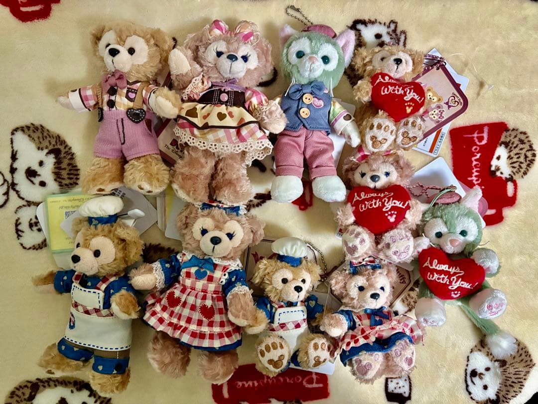 約50個！ダッフィー シェリーメイ ジェラトーニ ぬいぐるみバッジ ストラップ