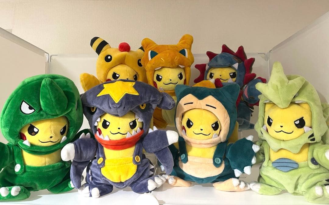 匿名発送❗　かいじゅうマニア　ピカチュウ　ぬいぐるみ　7体セット