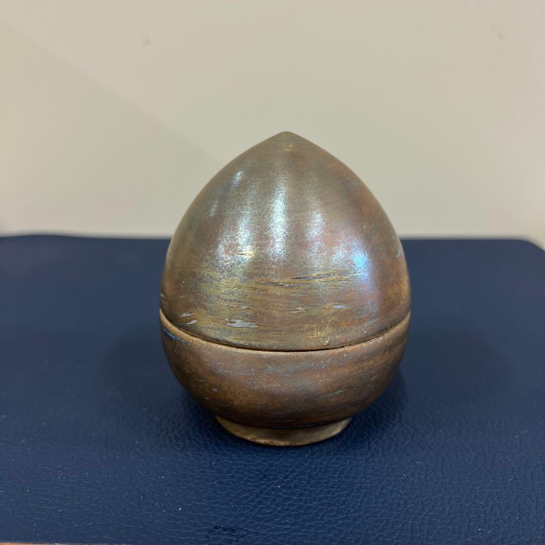 中村明久　瑠璃地銀彩蓋物