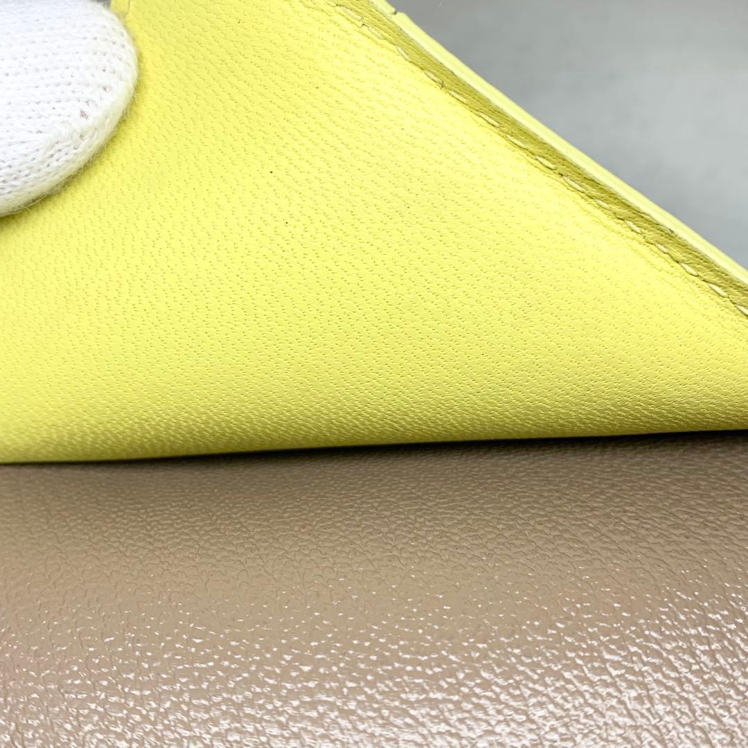 美品 ラルコバレーノ スマートカードウォレット 財布 やぎ革 レザー イタリア製