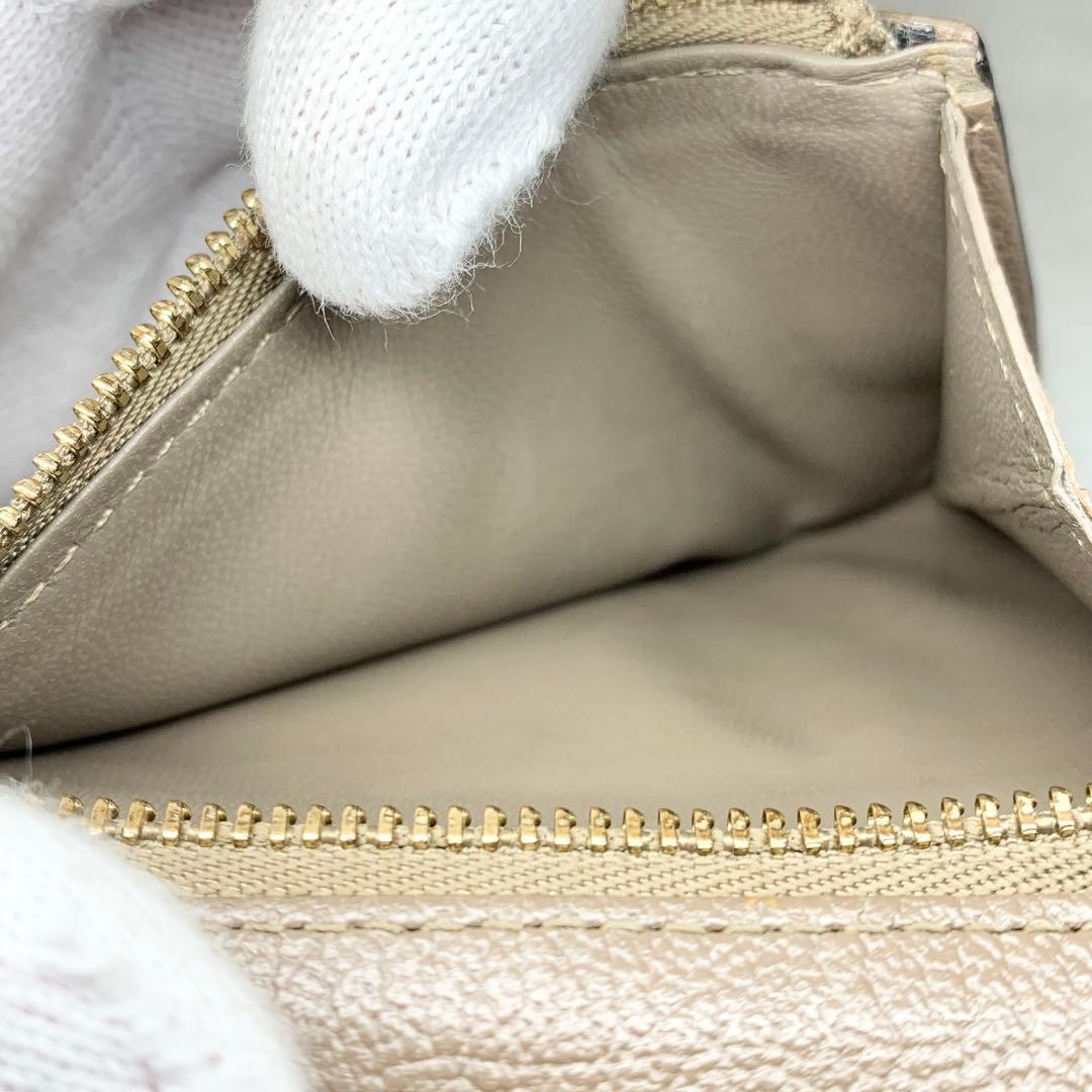 美品 ラルコバレーノ スマートカードウォレット 財布 やぎ革 レザー イタリア製