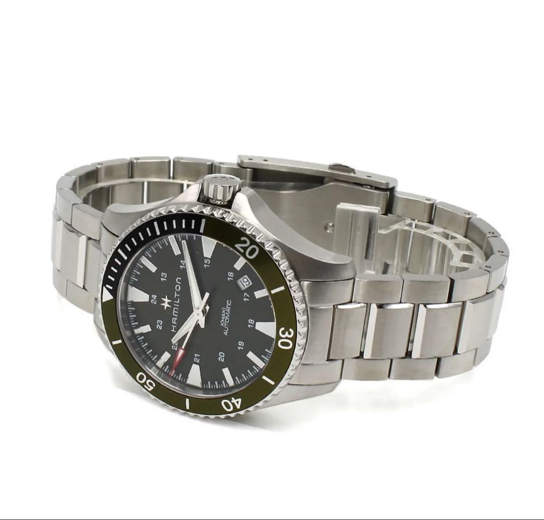 【新品・即日発送】HAMILTONカーキネイビースキューバオーH82375161