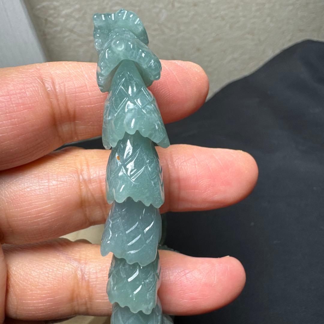 浄化の水晶&全ての繁栄　翠製　龍神ブレスレット