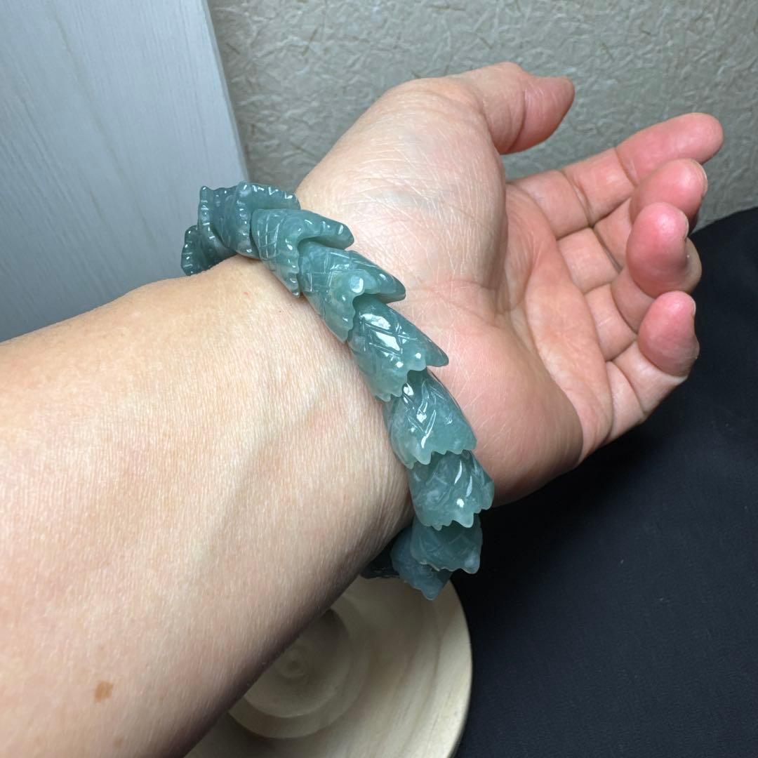 浄化の水晶&全ての繁栄　翠製　龍神ブレスレット