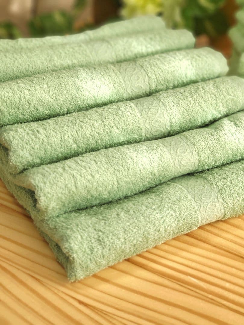 泉州タオル 高級綿モスグリーンフェイスタオルセット20枚 タオル新品 まとめ売り