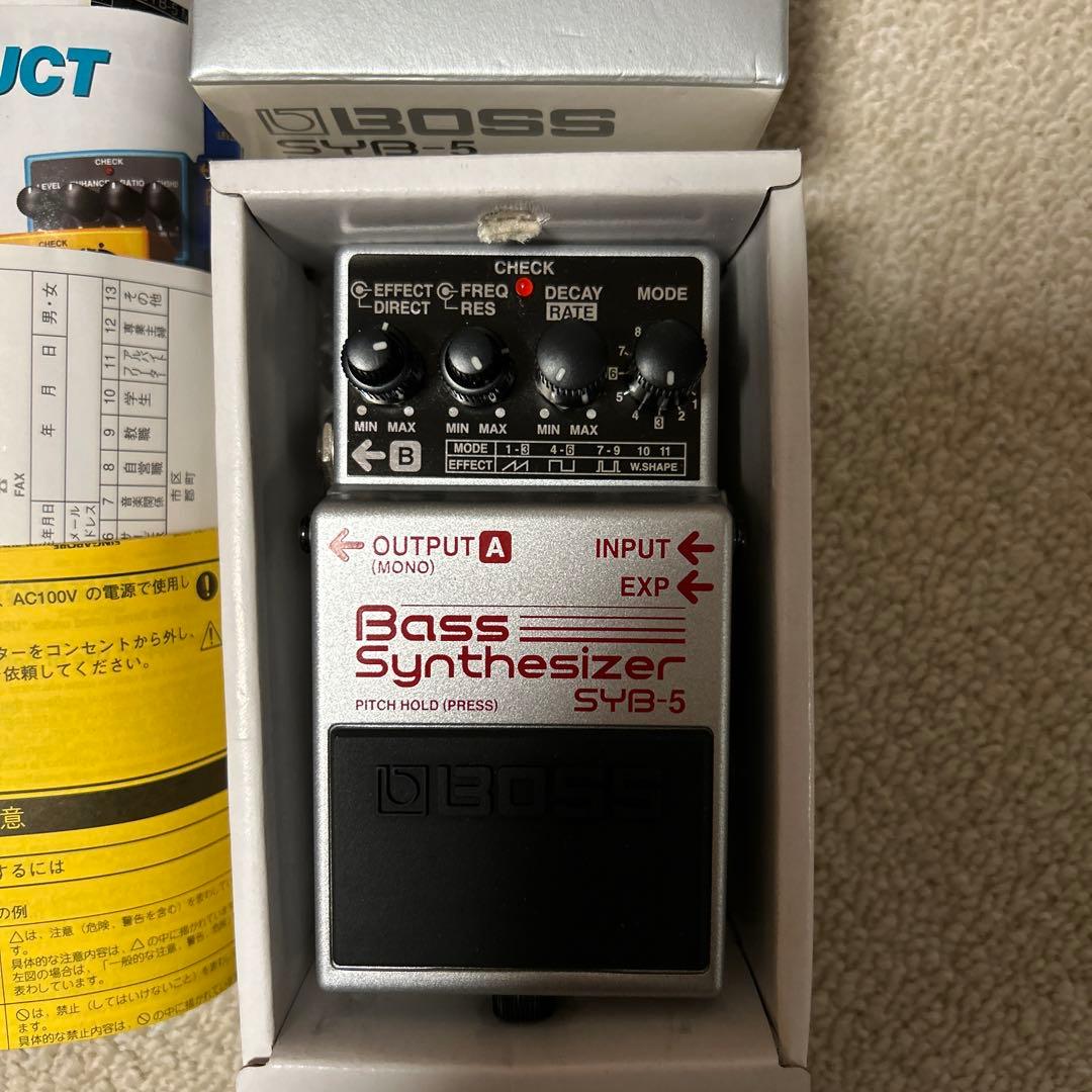 BOSS SYB-5 エフェクター　ベースシンセサイザー