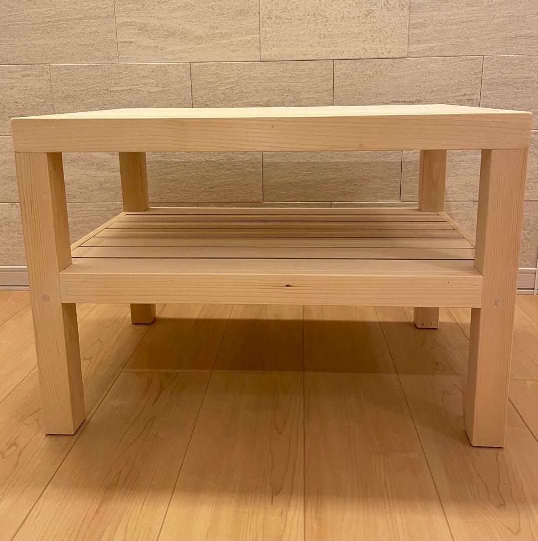 ハンドメイド　テーブル　ディスプレイ台　飾り棚　奥行40cm