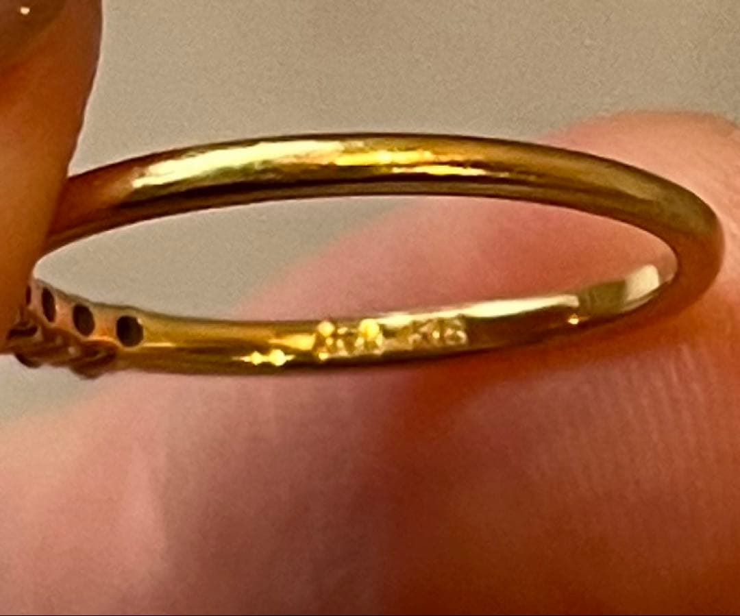 TAKAPON AHKAH K18 エメピンキー ダイヤ リング５号