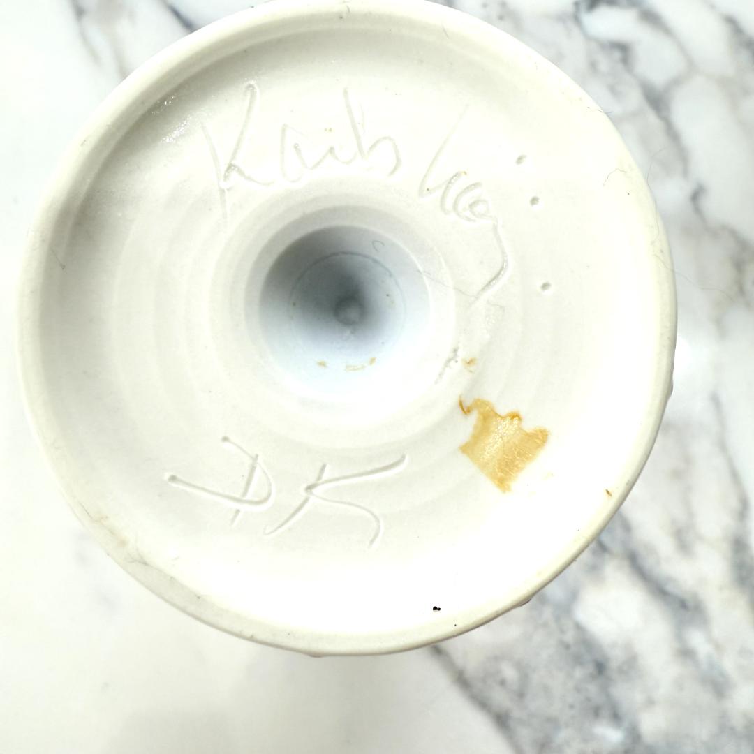 デンマークの作家物　陶器製カクテルグラス、小ゴブレット 5個セット