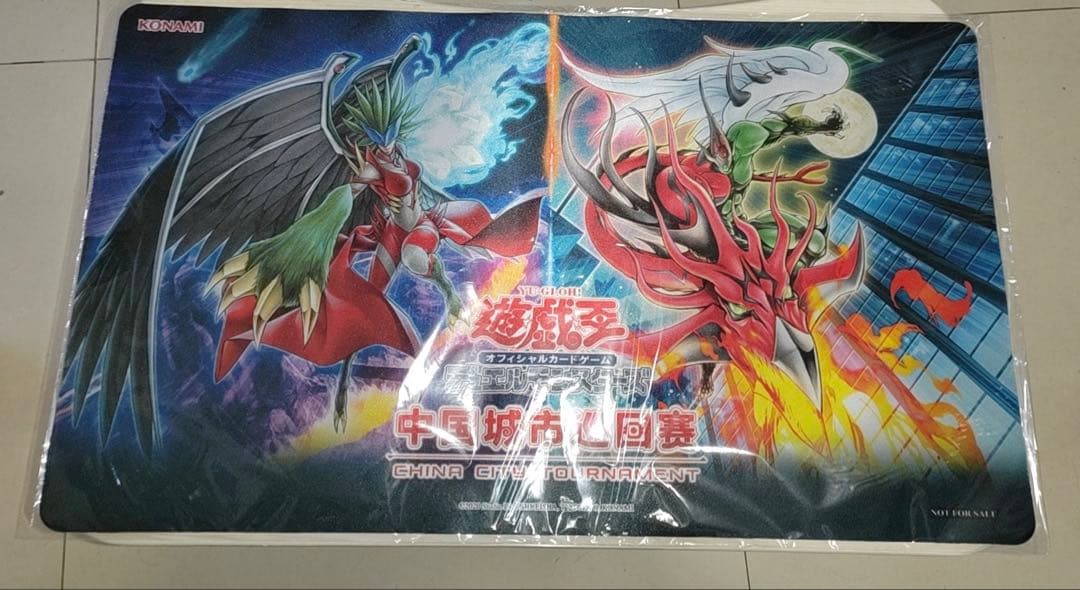 遊戯王 中国大会上位賞 プレーマット E・HERO フレイム・ウィングマン