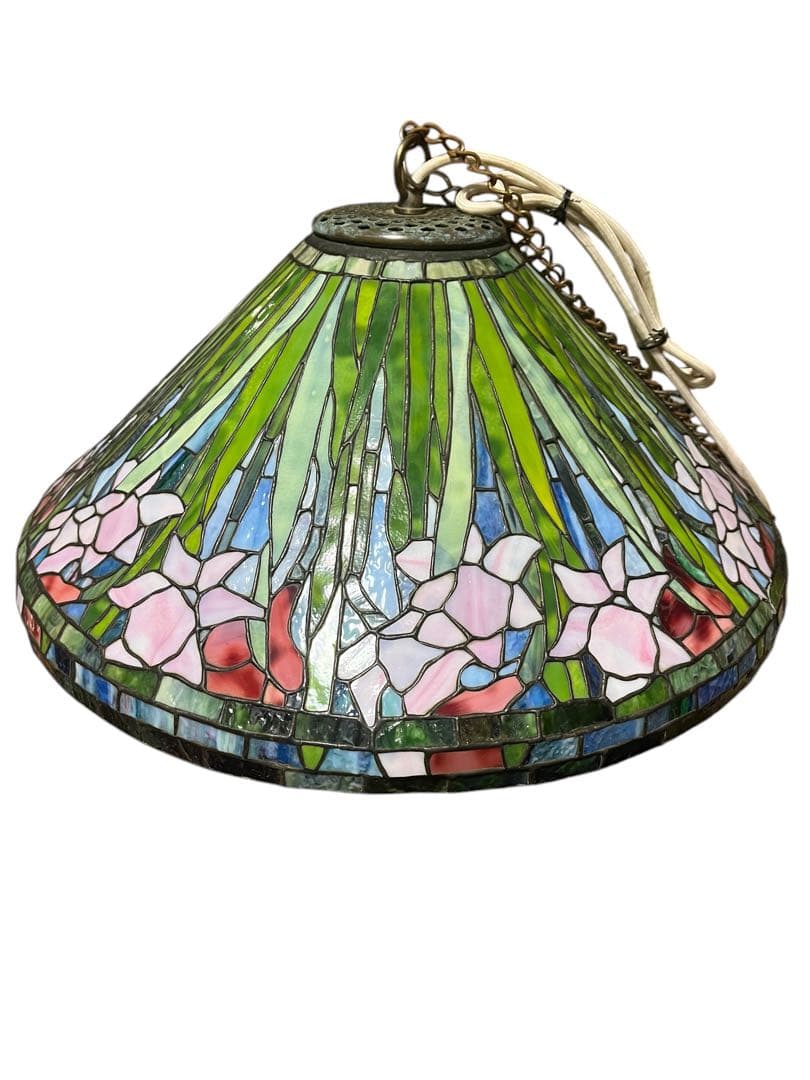 巨大な20インチ　水仙　ティファニー　吊り下げペンダントライト 3灯