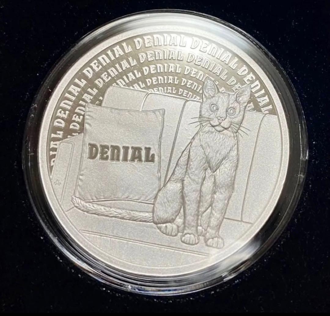 2022 Cat-Astrophe Denial キャット 猫 銀貨 純銀