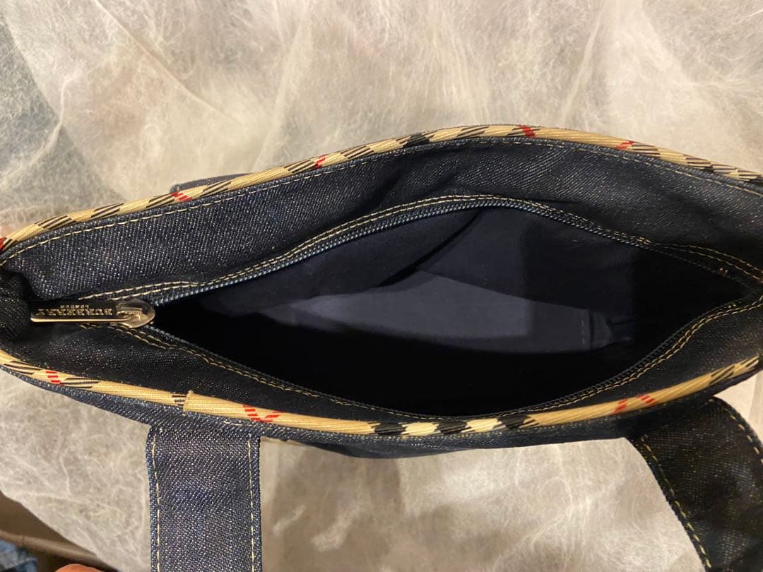 BURBERRY blue label デニムミニバッグ