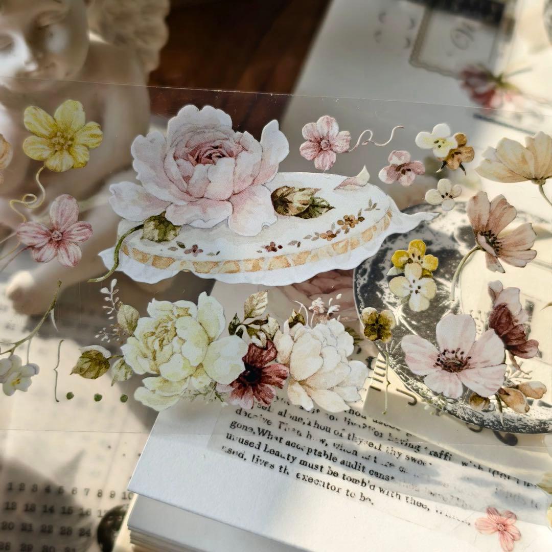 ⭐️SALE⭐️ 壹洱原创《半溪月》海外マスキングテープ　マステ 【2374】