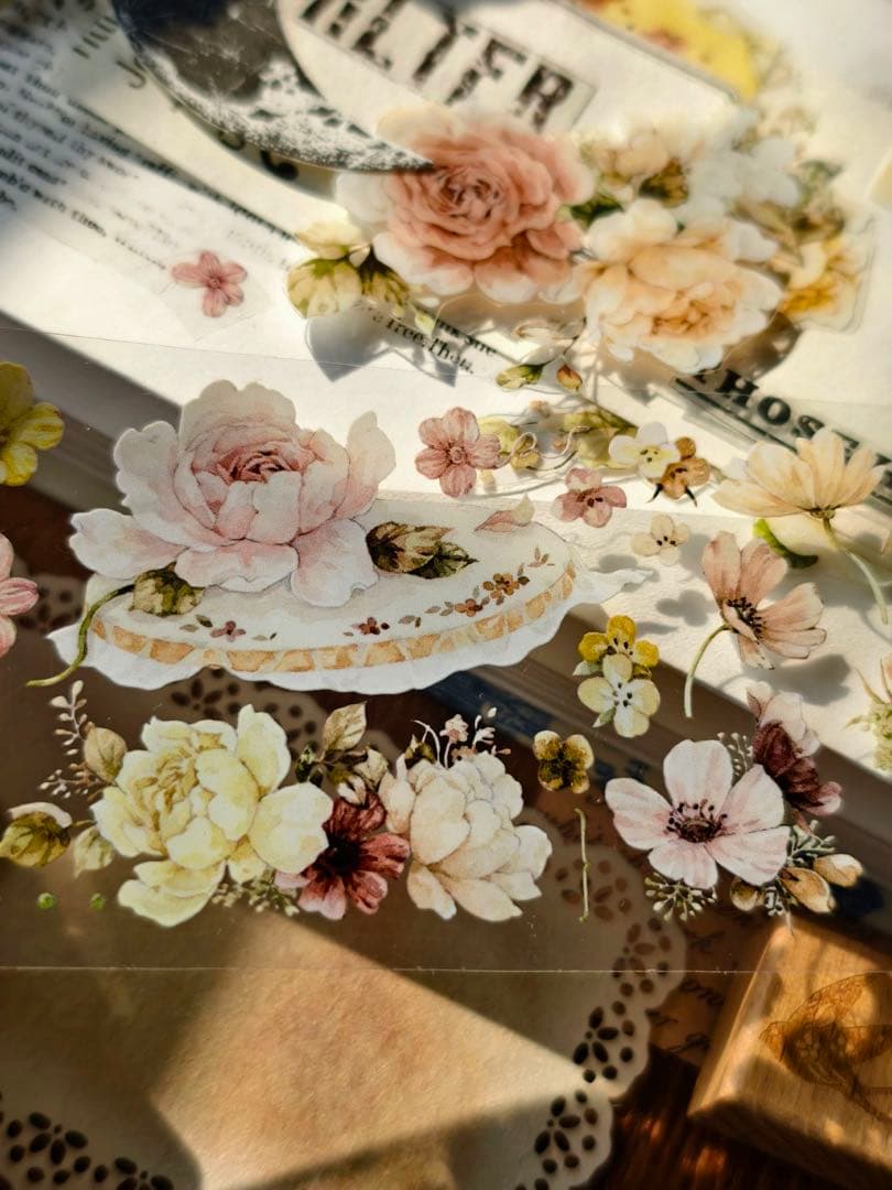 ⭐️SALE⭐️ 壹洱原创《半溪月》海外マスキングテープ　マステ 【2374】