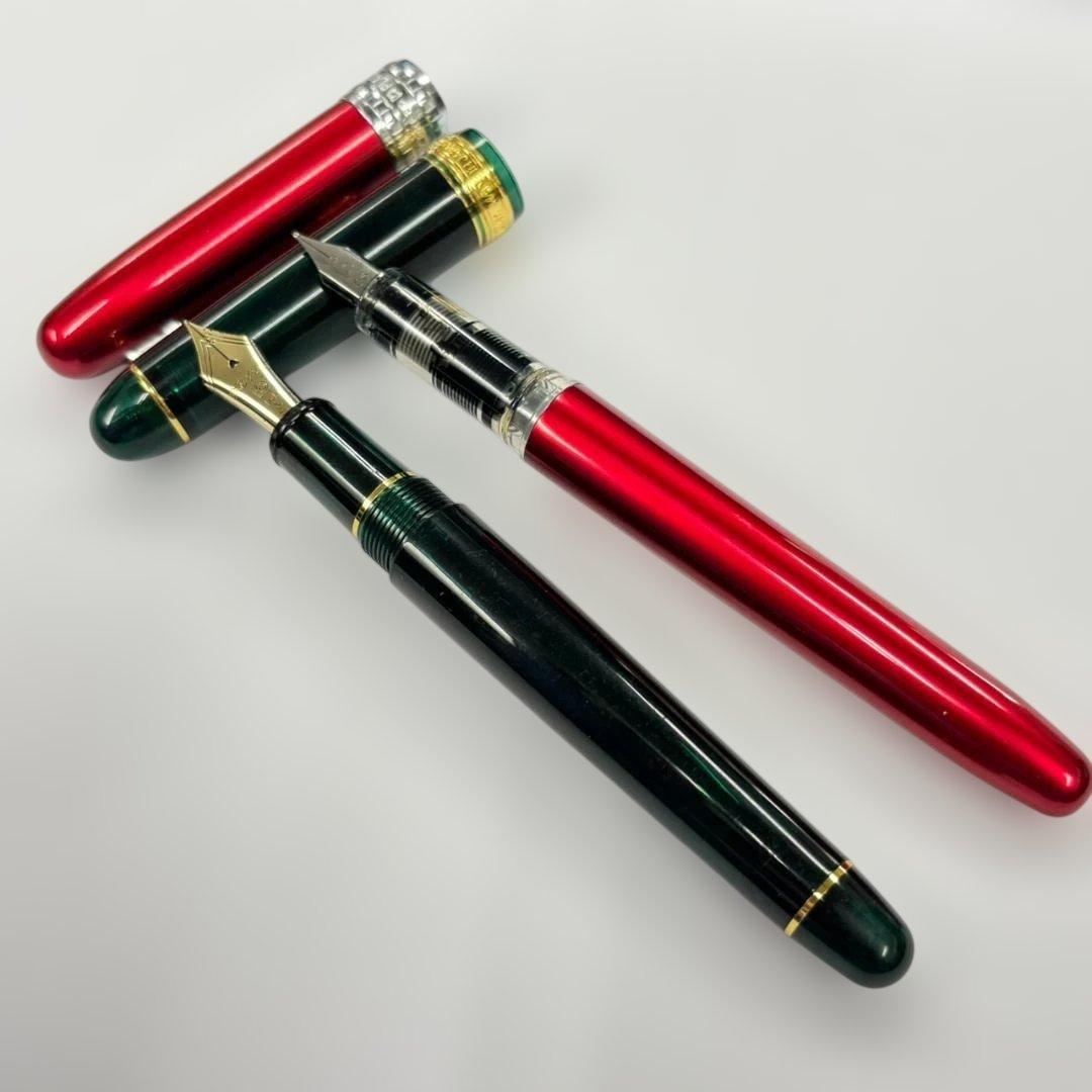 PLATINUM 万年筆　プラチナム　3776　センチュリー　14K　金　2本