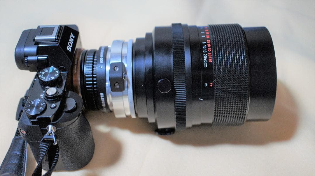 CARL ZEISS JENA 旧東ドイツ１８０ＭＭ　Ｆ２．８をミラーレスで使用