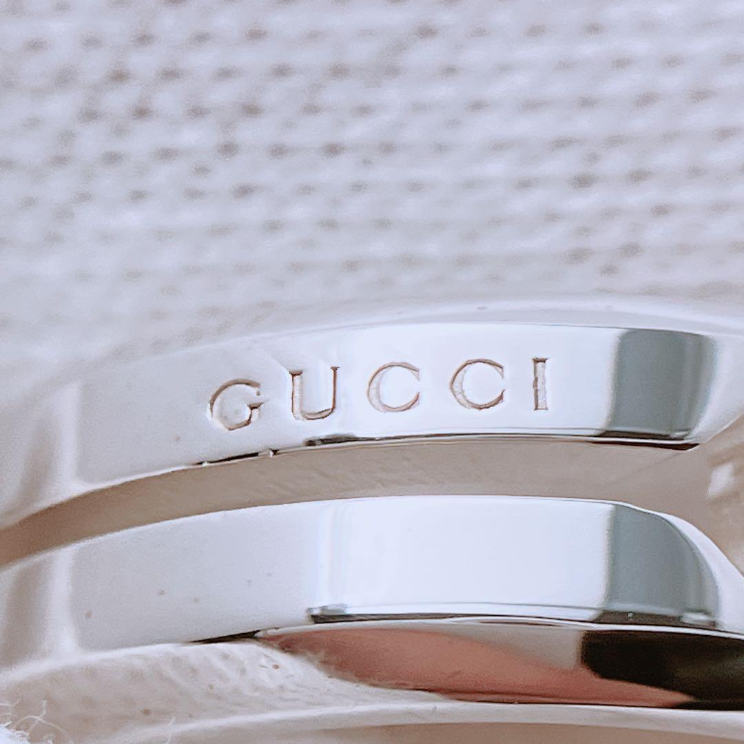 新品同様 グッチ GUCCI 925 ノット リング 指輪 シルバー Y720