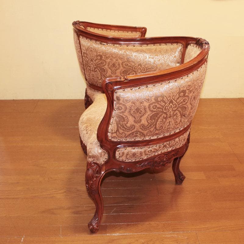 S字ソファ 二人掛け ヴィンテージ風 ソファ ベンチ 密談椅子 230-116