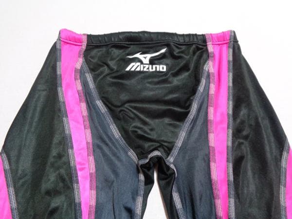 美品レアモノ MIZUNO ミズノ 水泳 競泳 水着 ロングスパッツ Lサイズ