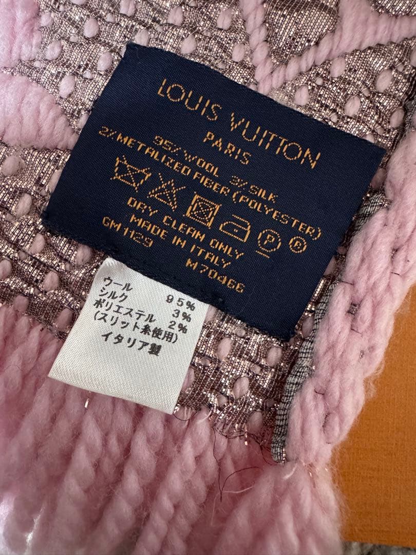 美品　正規品　ルイヴィトン　エシャルプ　ロゴマニア　マフラー