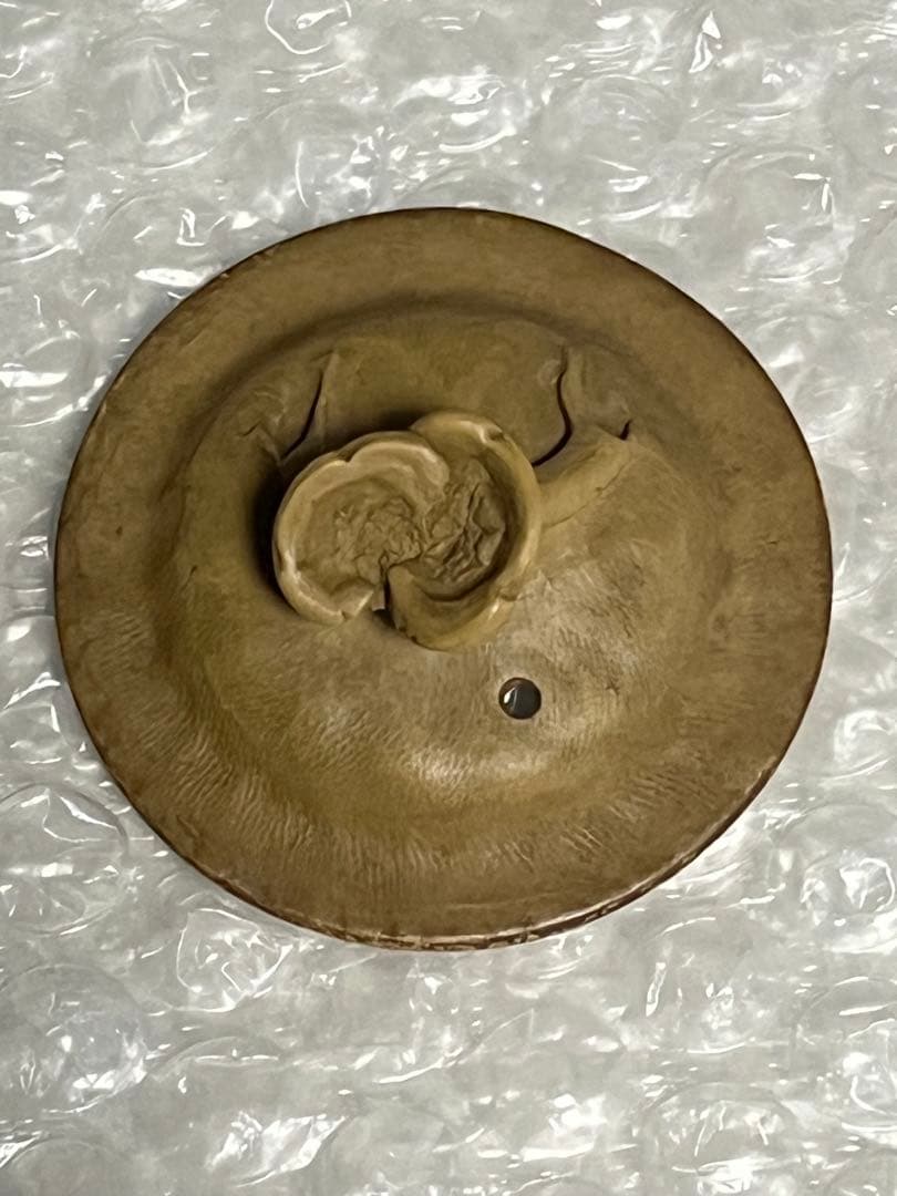 急須　黄泥　笹岡春山　釘彫絵文字急須