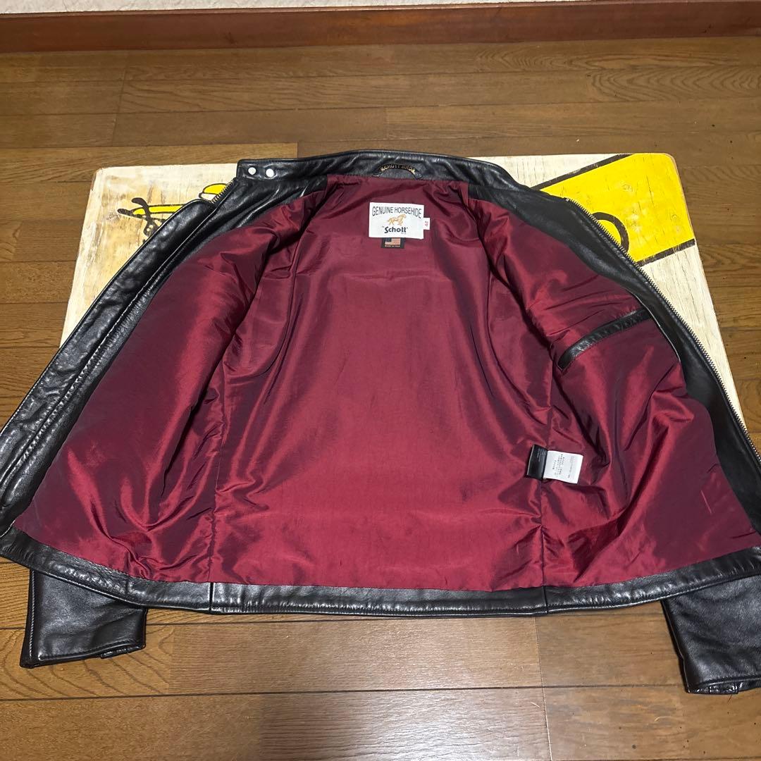 超美品‼️schott641xxホースハイド馬革ライダース42インチ