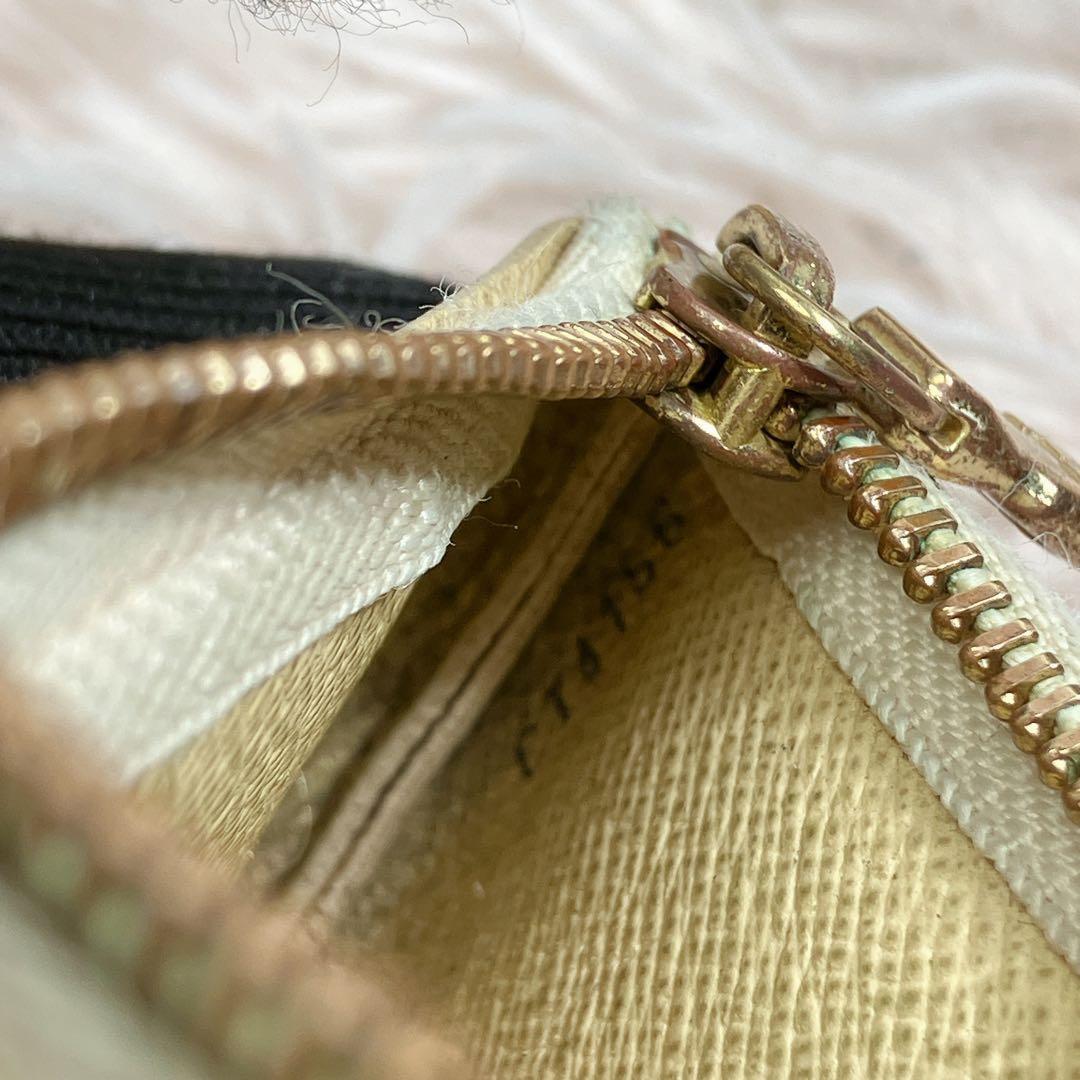 ！美品！ ルイヴィトン ダミエ アズール ポシェットクレ ケース 小銭入れ