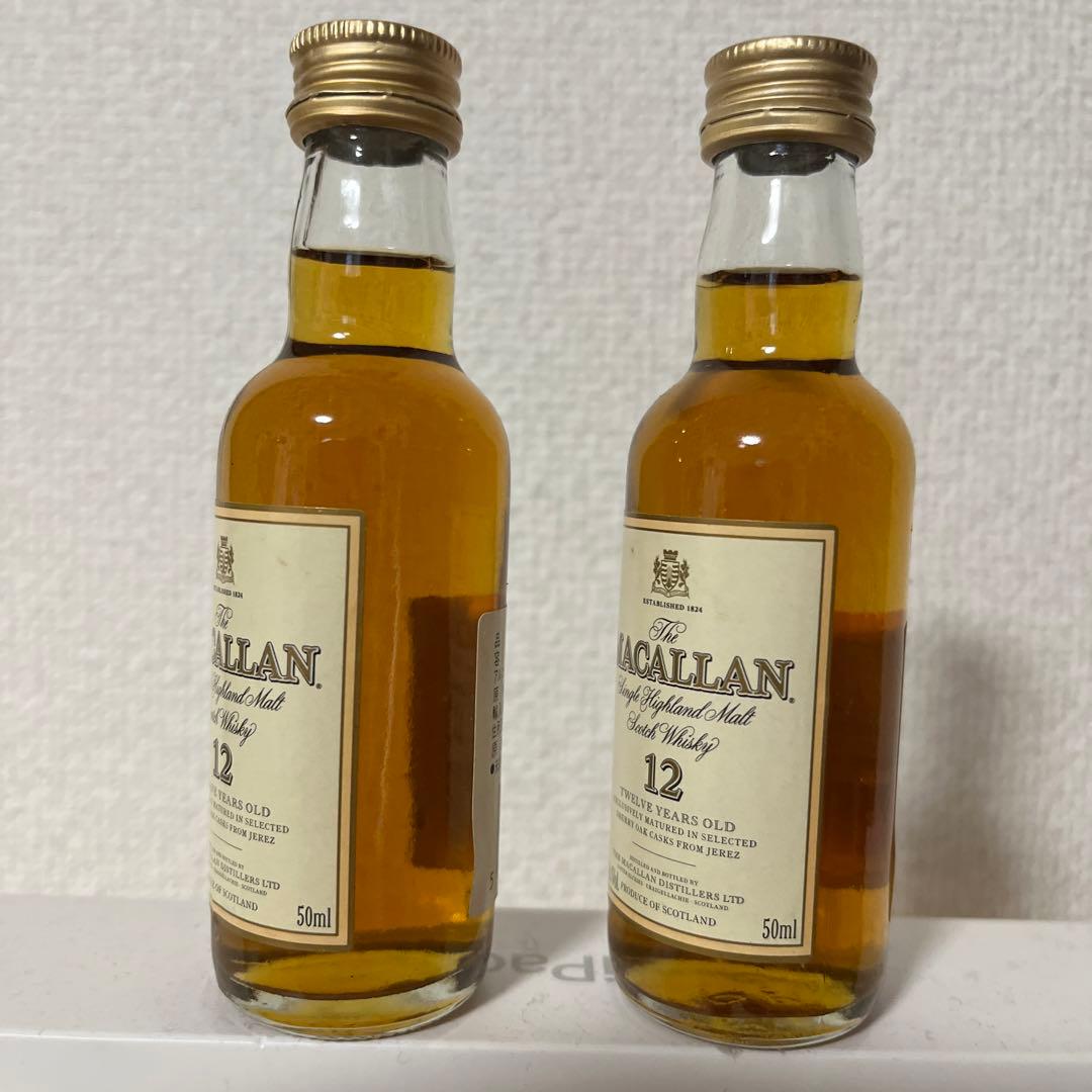 旧MACALLAN 12年 43℃ウイスキー 50ml 2本セット