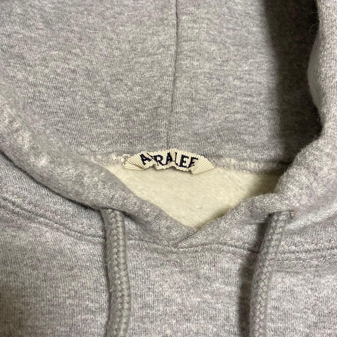 トップス 16AW AURALEE BACK WOOL SWEAT BIG PARKA 4