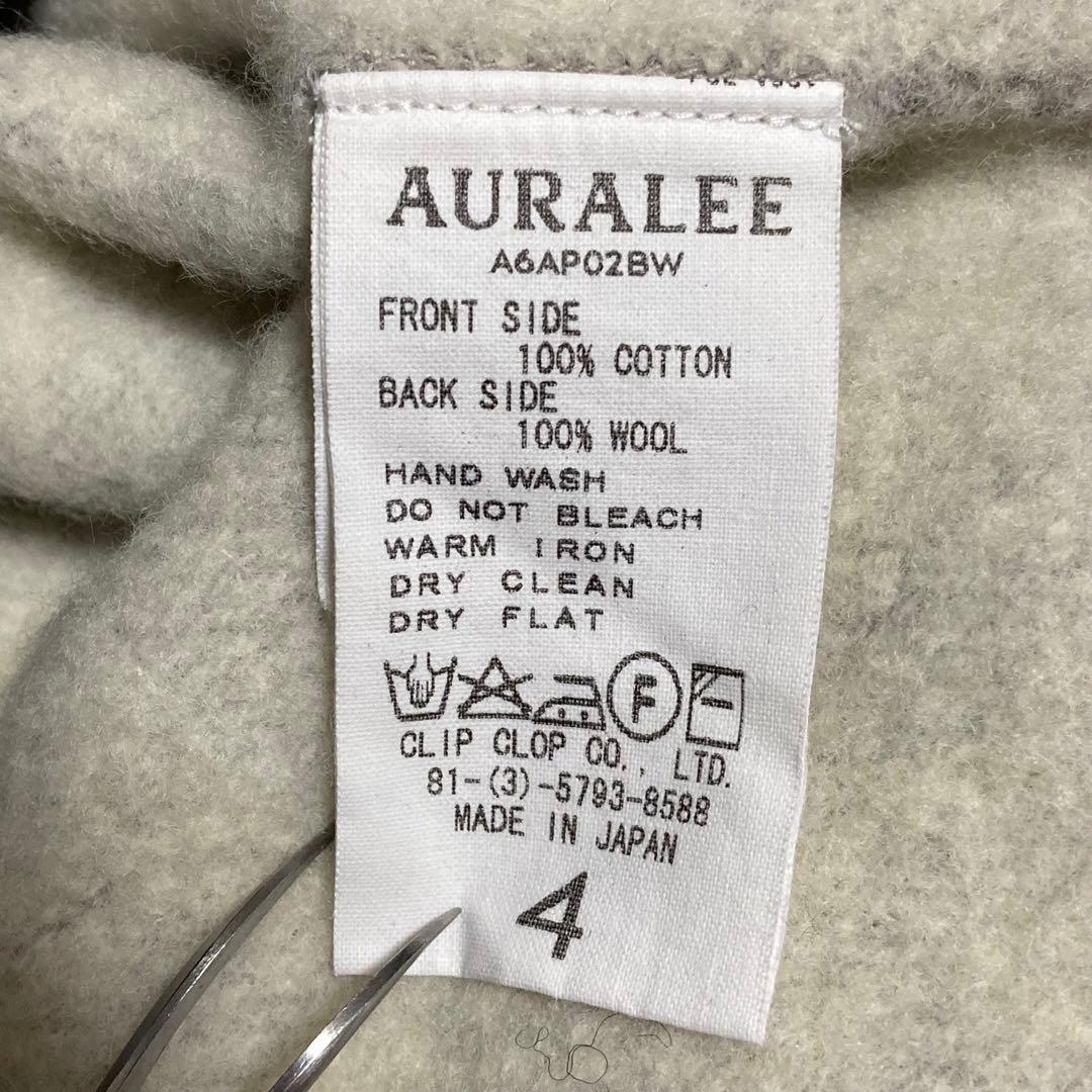 トップス 16AW AURALEE BACK WOOL SWEAT BIG PARKA 4