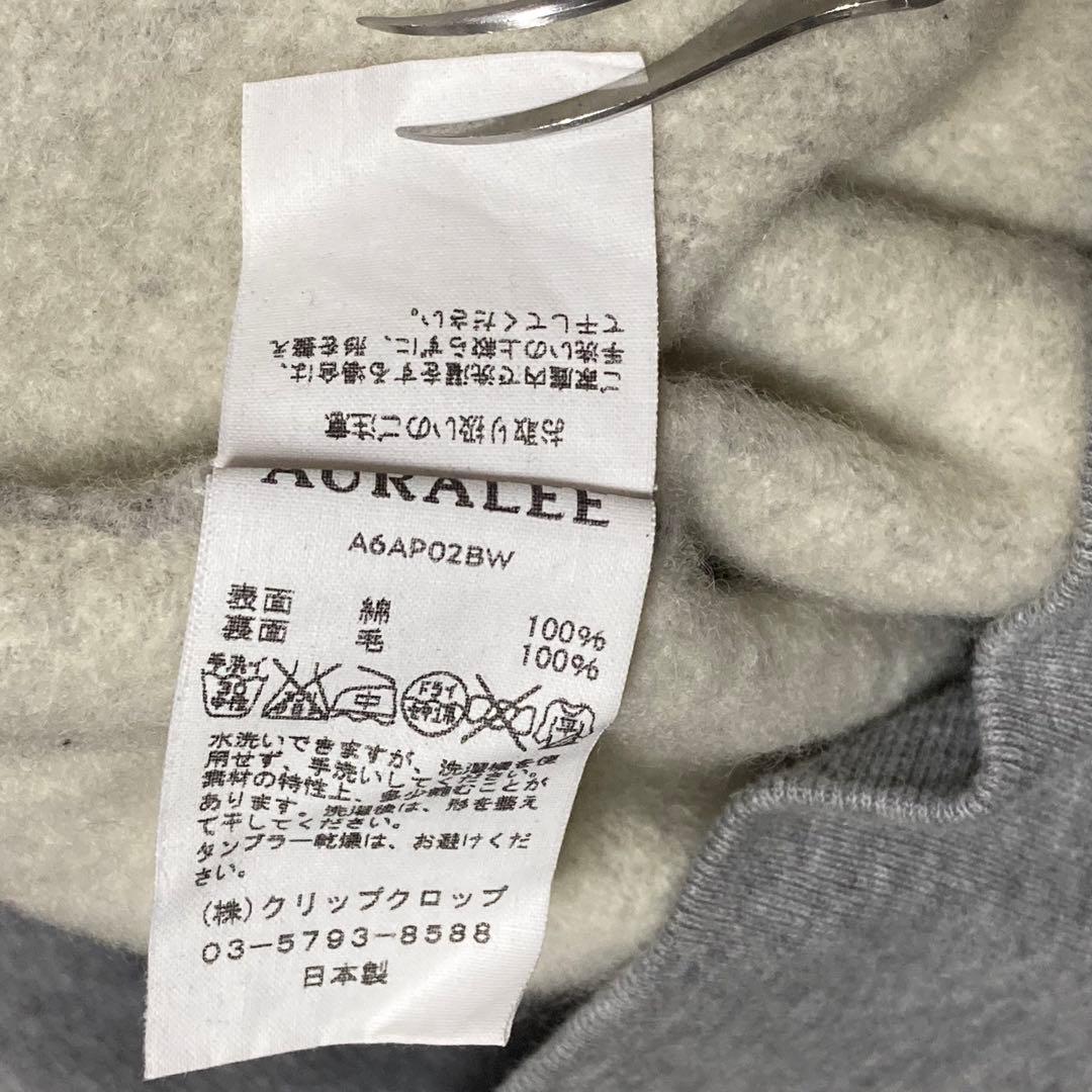 トップス 16AW AURALEE BACK WOOL SWEAT BIG PARKA 4