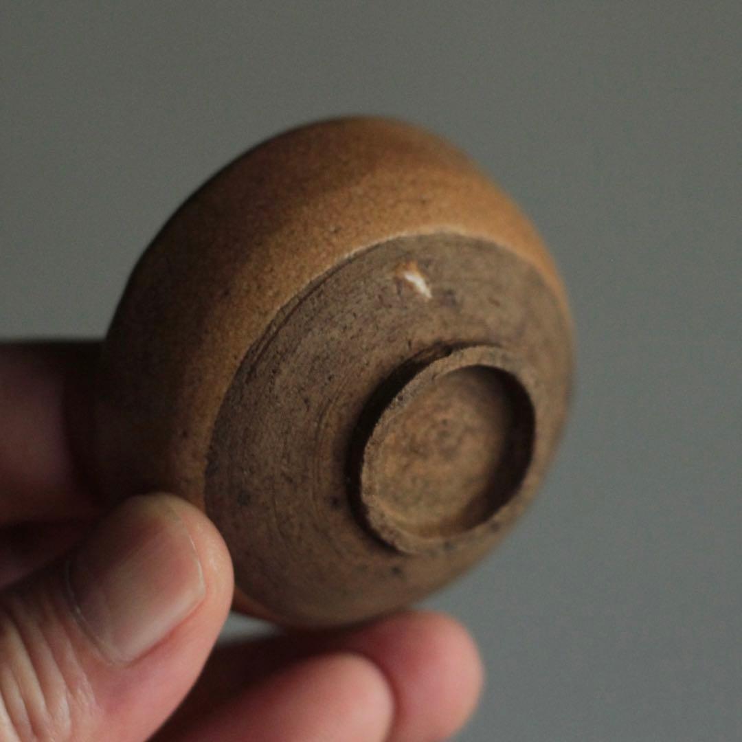 びわ色 盃 ぐい呑み ちょこ 古美術 古道具 アンティーク