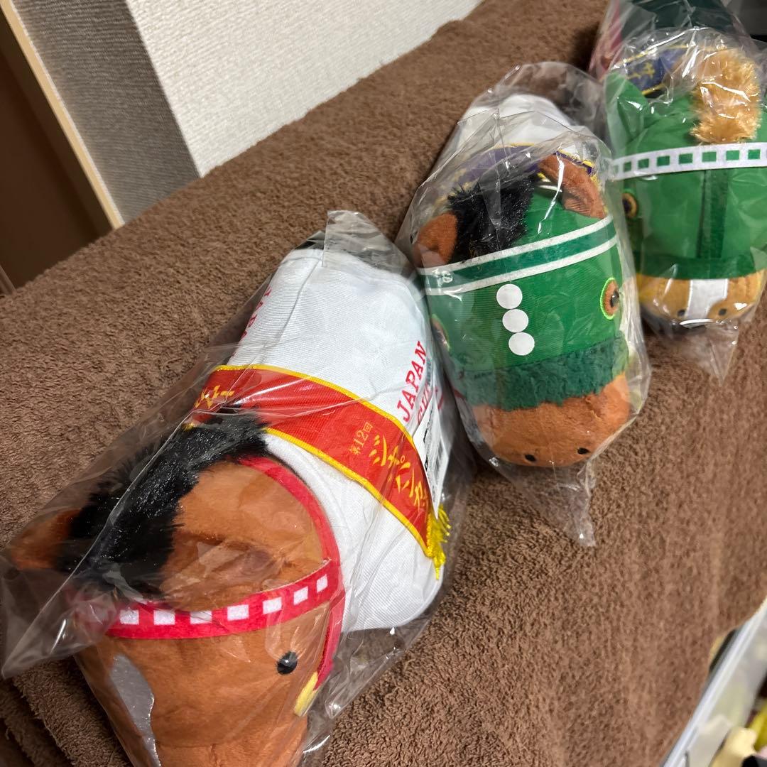 入手困難DMMスクラッチ サラブレッドコレクション馬服ぬいぐるみ3種セット