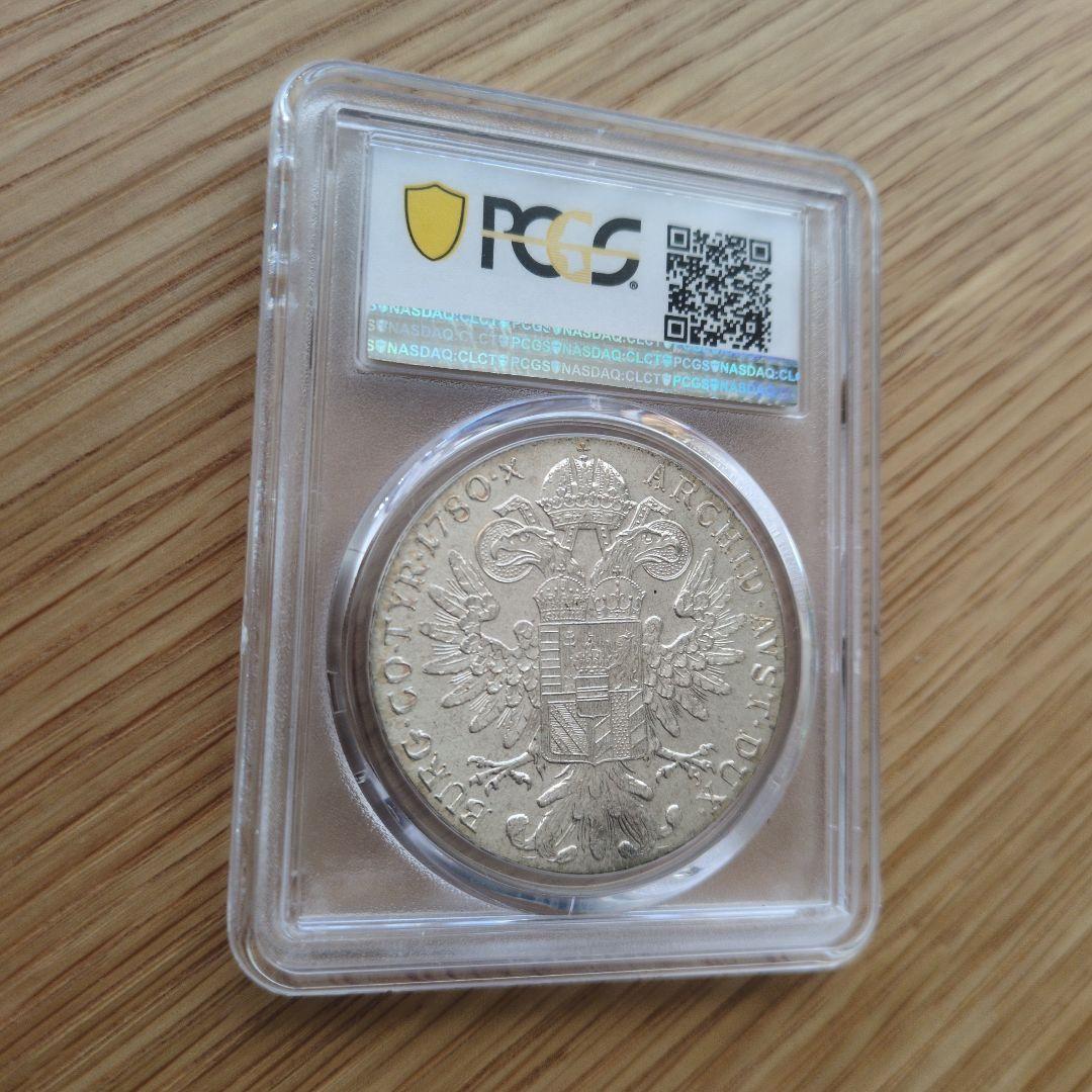 1780−SF オーストリア ターラー銀貨 PCGS MS65