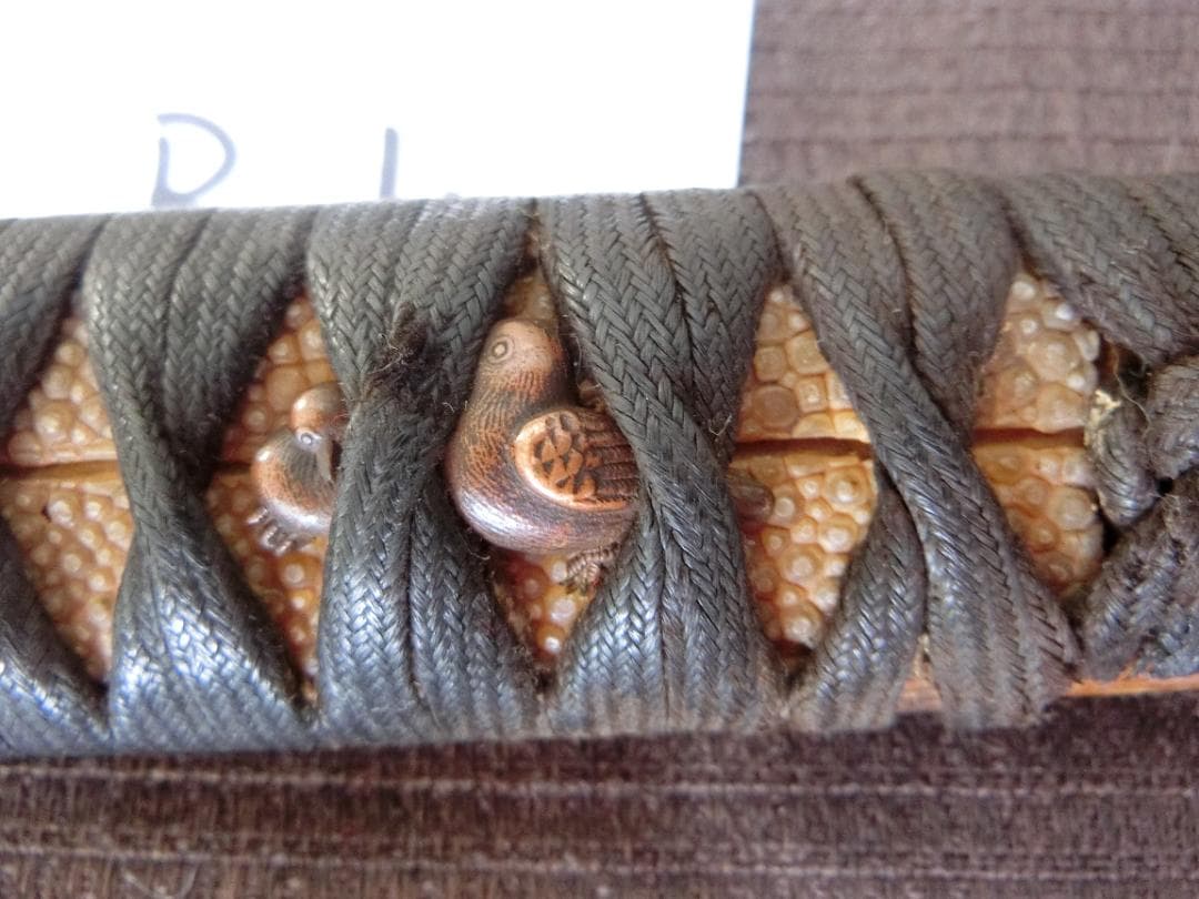 利用品！【 柄　柄巻き　縁頭　目貫　刀装具の部品・Rk・小道具】★拵え　刀剣必需