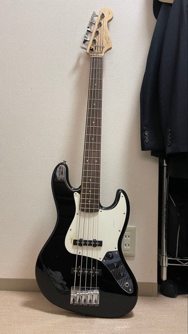 【5連ペグ】【アルダー】Squier affinity Jazz Bass V