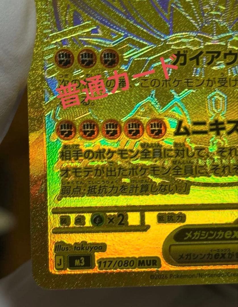 【即日発送】メガジガルデex MUR【エラカード】