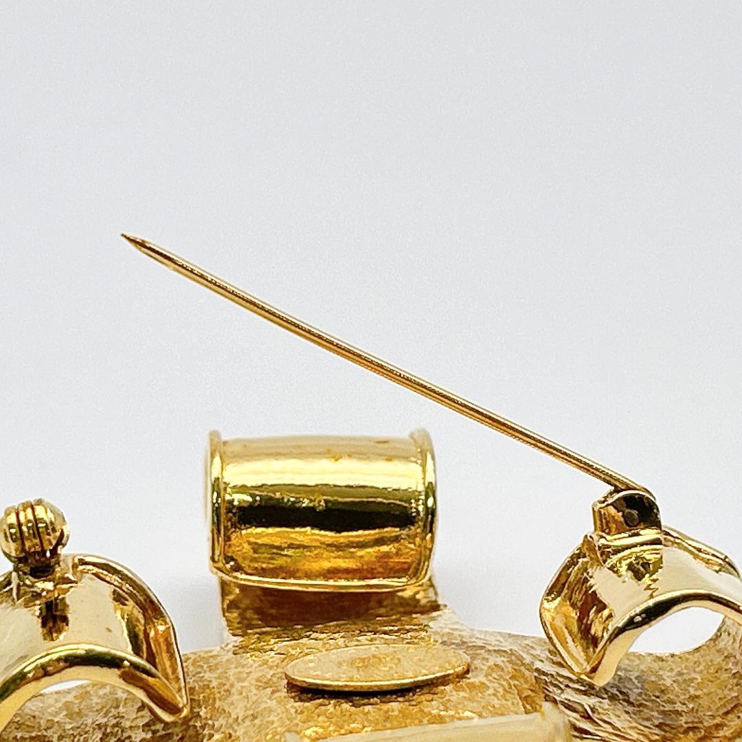 【鑑定済み！】シャネル ヴィンテージ ブローチ リボン ココマーク CHANEL