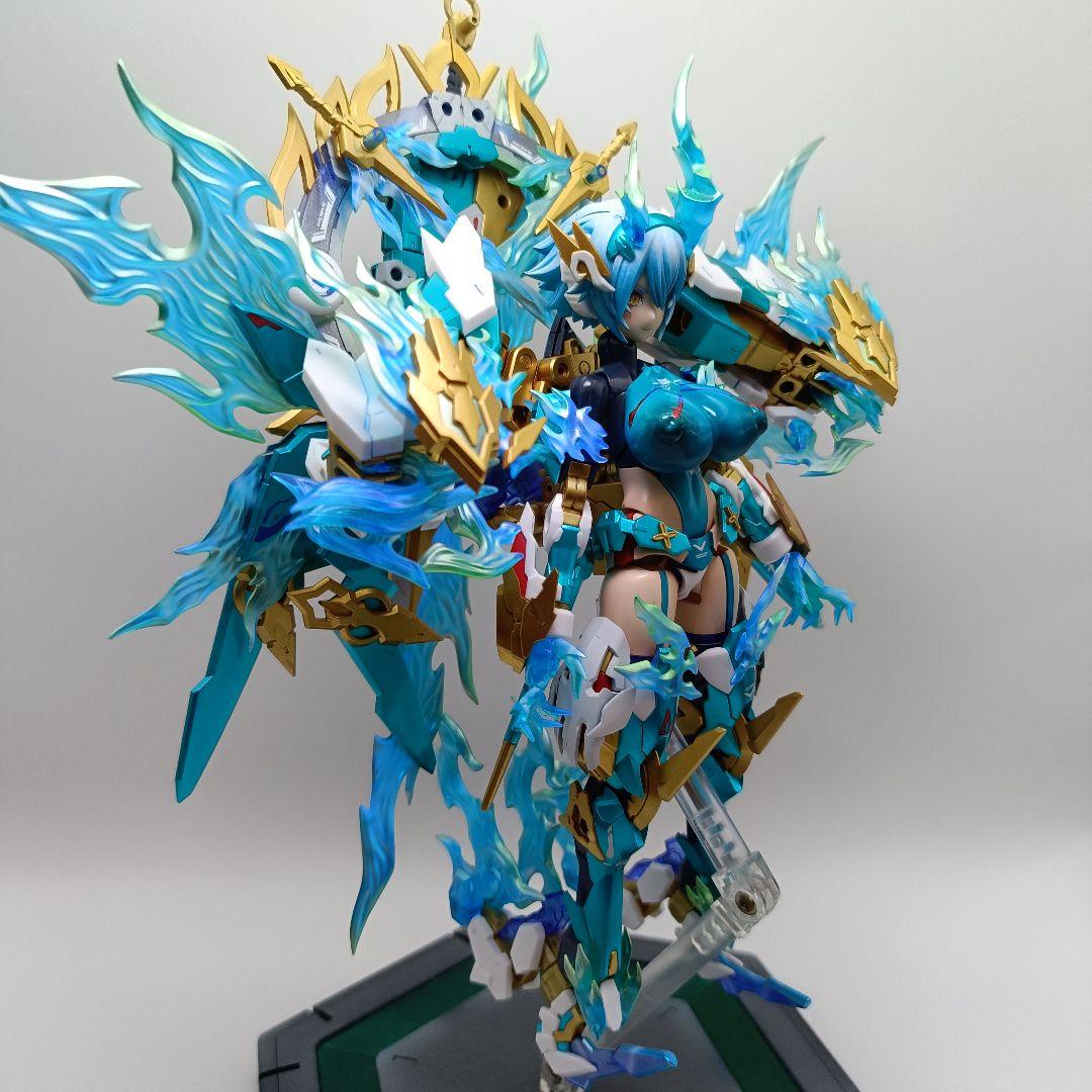 メガミデバイス　皇巫（オウブ) スサノヲ　蒼轟雷電　塗装完成　コトブキヤ