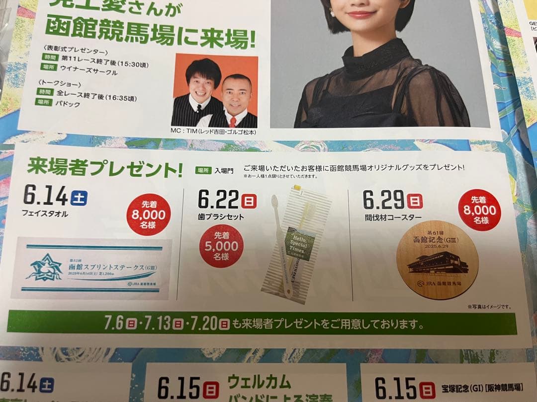 JRA 非売品　ノベルティ　函館競馬　来場者プレゼント　コンプリート