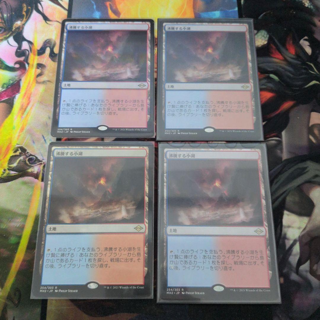 沸騰する小湖 4枚セット