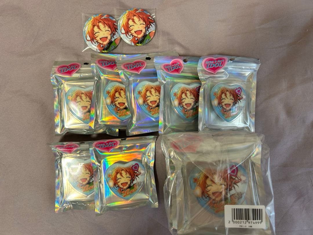 月永レオ GIRA☆デコ ハート缶バッジ あんスタ イベコレ 缶バッジ