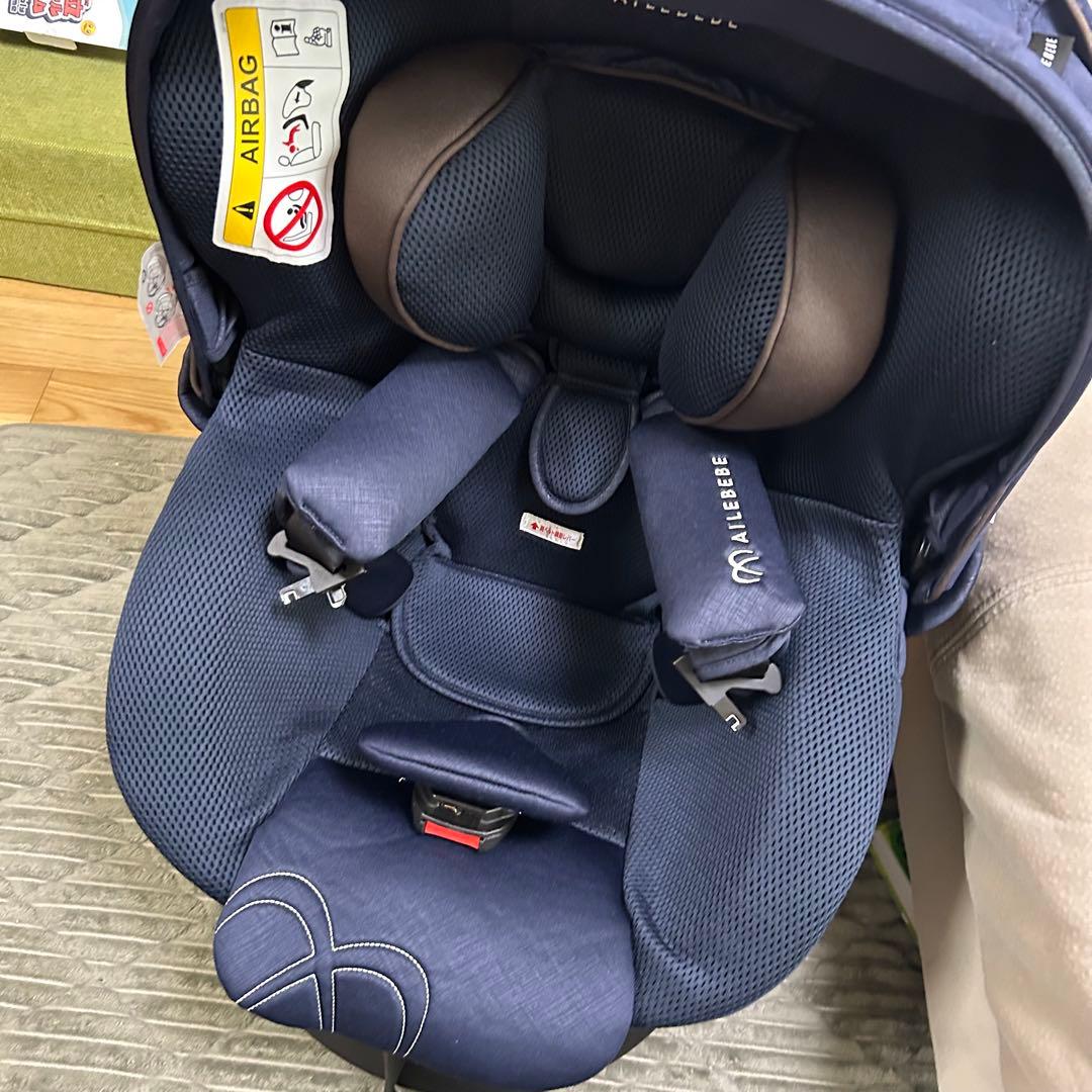 洗濯済み　エールべべ　クルット5i グランス　isofix 回転式　新生児から