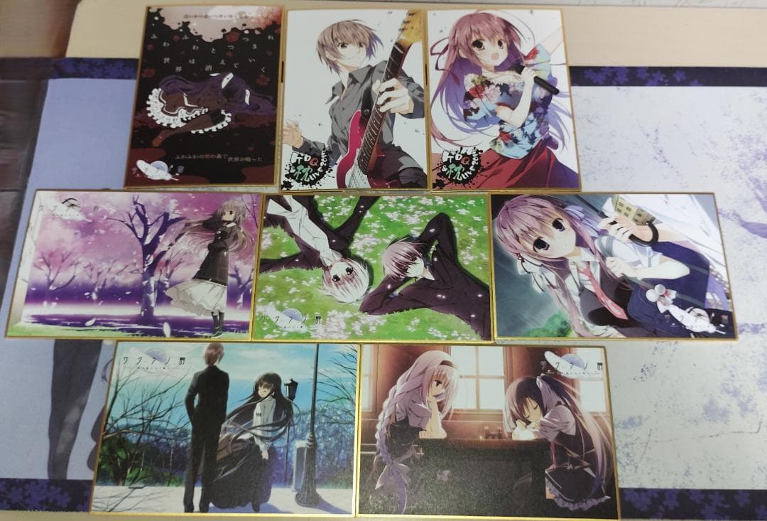 ケロQ 枕　character1 　ミニ色紙　8つ