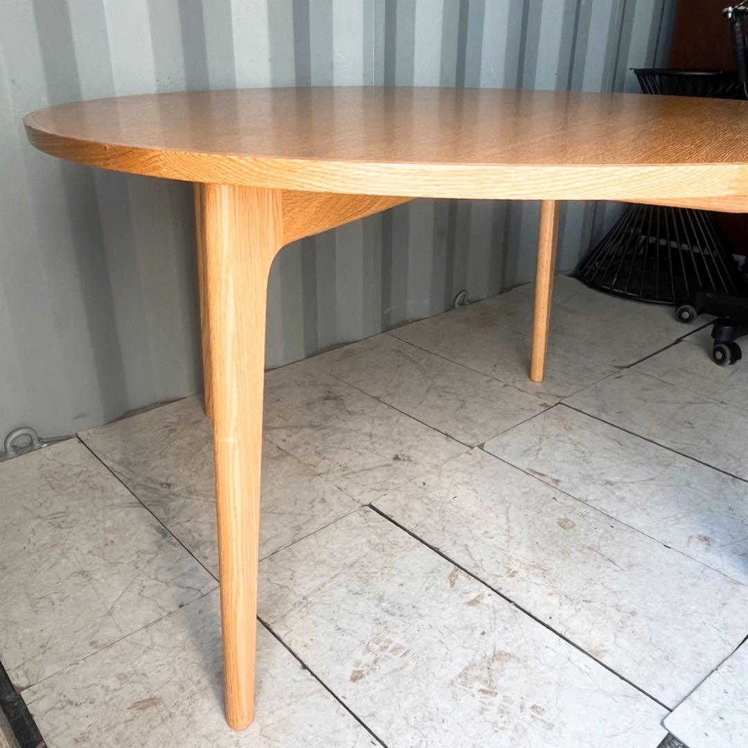 取付無料！マルニ60 ラウンドテーブル120 北欧風オーク材ナチュラルダイニング