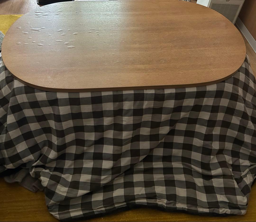 無印良品 こたつセット 楕円形 コタツ布団 タモ