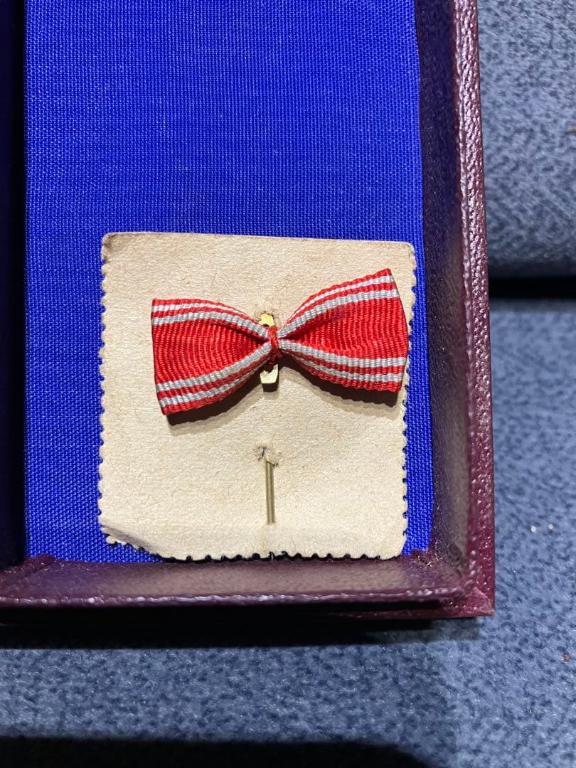 戦前 昭和初期 社内表彰章「男正社員章 褒賞」 実物 箱付｜社員章 徽章