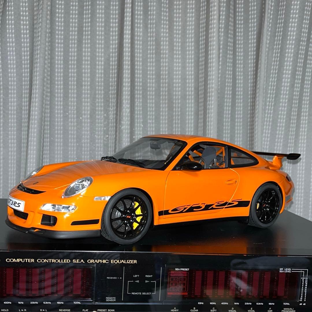 【絶版】オートアート，ポルシェ GT3 RS （1/12オレンジ）